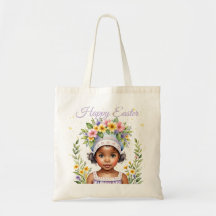 Páscoa Tote Bag para Menininha