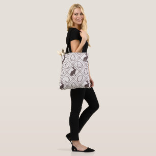 Bolsa Tote Páscoa Xadrez Marrom