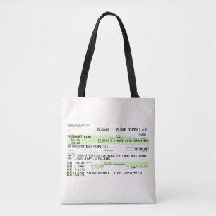 Bolsa Tote Passagem de Embarque - Retro