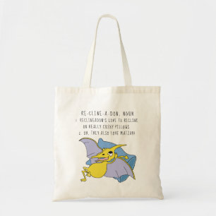 Bolsa Tote Passagem Tote Bag Reclineadon Dinossauro