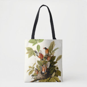 Bolsa Tote Pássaro Americano Robin Wildlife