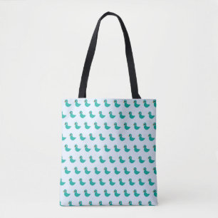 Bolsa Tote Pássaro azul-claro
