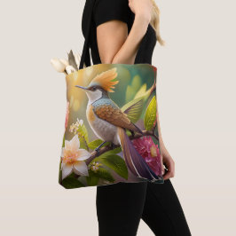 Bolsa Tote Pássaro da Fantasia Honeyeater do ouro Detido