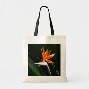 Bolsa Tote Pássaro da Flor Tropical Laranja do Paraíso