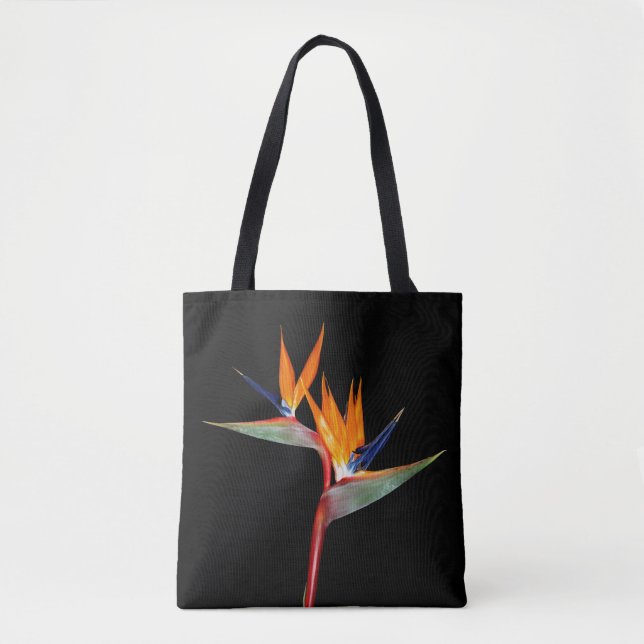Bolsa Tote Pássaro da planta do Strelitzia da flor de paraíso (Frente)