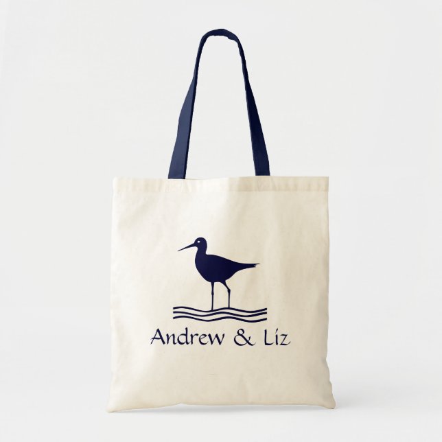 Bolsa Tote Pássaro da praia (Frente)