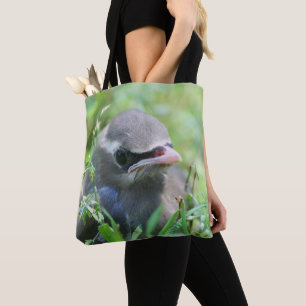 Bolsa Tote Pássaro de Waxwing Cedar Amarelo 