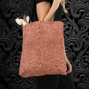 Bolsa Tote Pássaro e Anêmona por William Morris, Natureza Vin