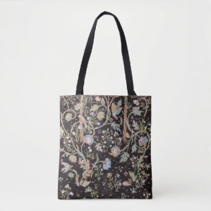 Bolsa Tote Pássaro e Coelho no Jardim Flor, William Morris