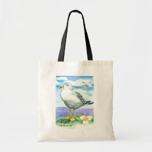 Bolsa Tote Pássaro Estadual do Seagull em Utah Sego Lily