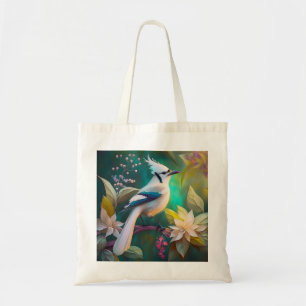 Bolsa Tote Pássaro Fantasia de Jay com Asa de Marreca Tufada 