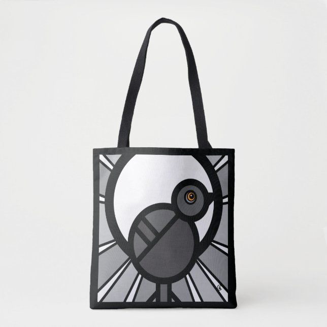 Bolsa Tote Pássaro Negro (Frente)