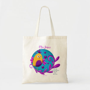 Bolsa Tote Pássaro para o seu professor