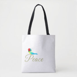 Bolsa Tote Pássaro Pequeno de Férias Mensageiro da Paz