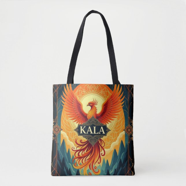Bolsa Tote Pássaro Phoenix mítico - Fogo KALA (Frente)