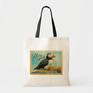 Bolsa Tote Pássaro Puffin - Vida Selvagem do Norte