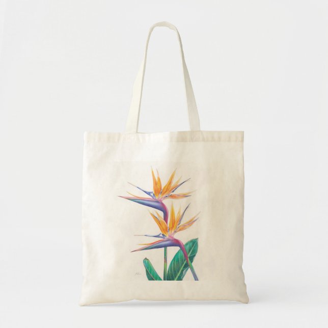 Bolsa Tote Pássaro tropical da sacola do paraíso (Frente)