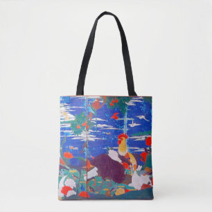 Bolsa Tote Pássaros, Animais e Plantas Floridas (Esquerda) Ja