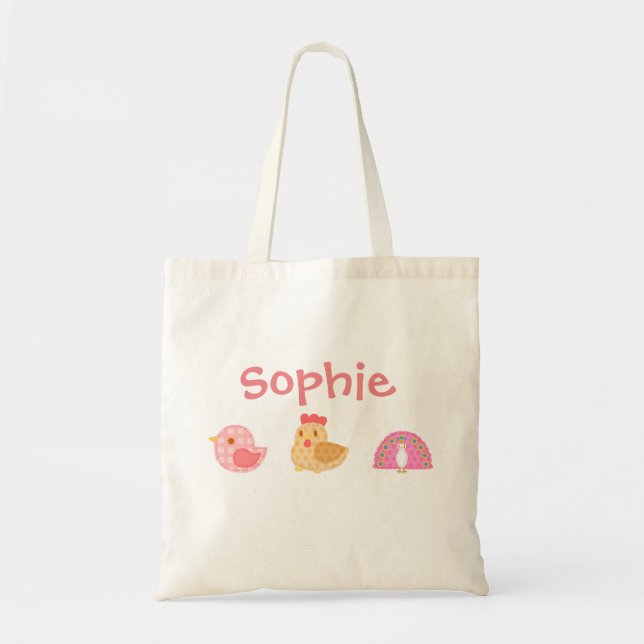 Bolsa Tote Pássaros Bons E Bons (Frente)