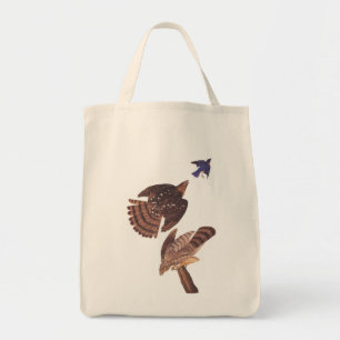 Bolsa Tote Pássaros de Audubon do falcão do tanoeiro de