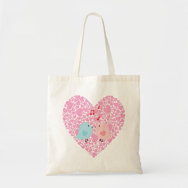Bolsa Tote Pássaros do Amor (Frente)