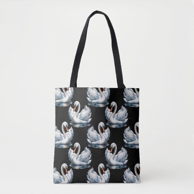 Bolsa Tote Pássaros do Cisne - Design (Frente)