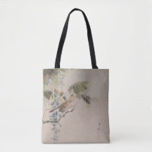 Pássaros e Flores por Watanabe Seitei