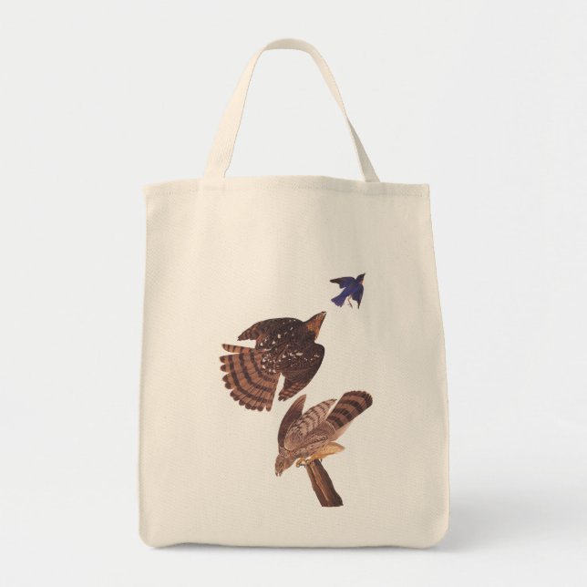 Bolsa Tote Pássaros Hawk Audubon de Prey, de Cooper (Frente)