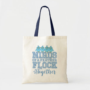 Bolsa Tote Pássaros Nerds Engraçados Pássaros de uma Pena Se