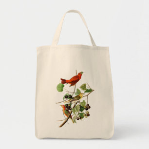 Bolsa Tote Pássaros vermelhos América de John James Audubon
