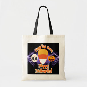 Bolsa Tote Passe o Milho de Halloween