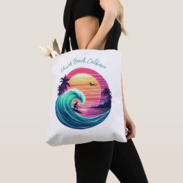 Bolsa Tote Passear a onda ao pôr do sol