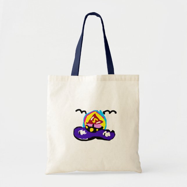 Bolsa Tote Passeio de barco de verão (Frente)