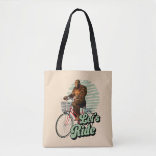 Bolsa Tote Passeio de Bicicleta Aventura na Floresta Sasquatc