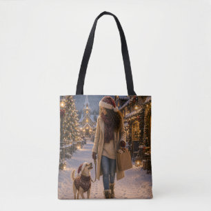 Bolsa Tote Passeio de Natal à Noite com Lina