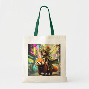 Bolsa Tote Passeio de Panda Selvagem Fofo de Fantasia