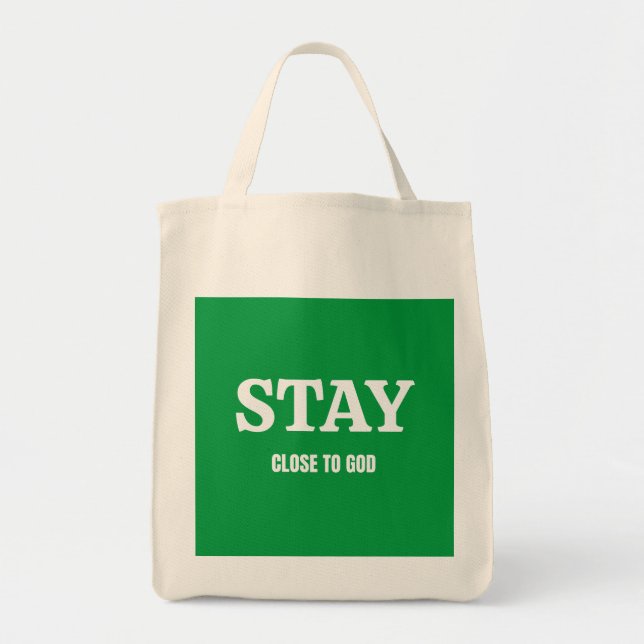 Bolsa Tote "Passos Fiéis, Orientação Divina" (Frente)