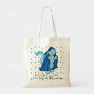 Bolsa Tote Passover Tote Bag Sedersaurus Dinosaur