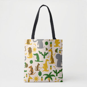 Bolsa Tote Pasta de ilustração de cor pastel desenhada à mão