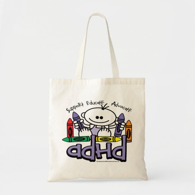 BOLSA TOTE PASTÉIS DE ADHD (Frente)