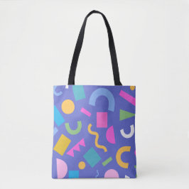 Bolsa Tote Pastel Abstract Shapes Pattern Design