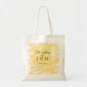 Bolsa Tote Pastel amarelo-manteiga, casamento do casal le