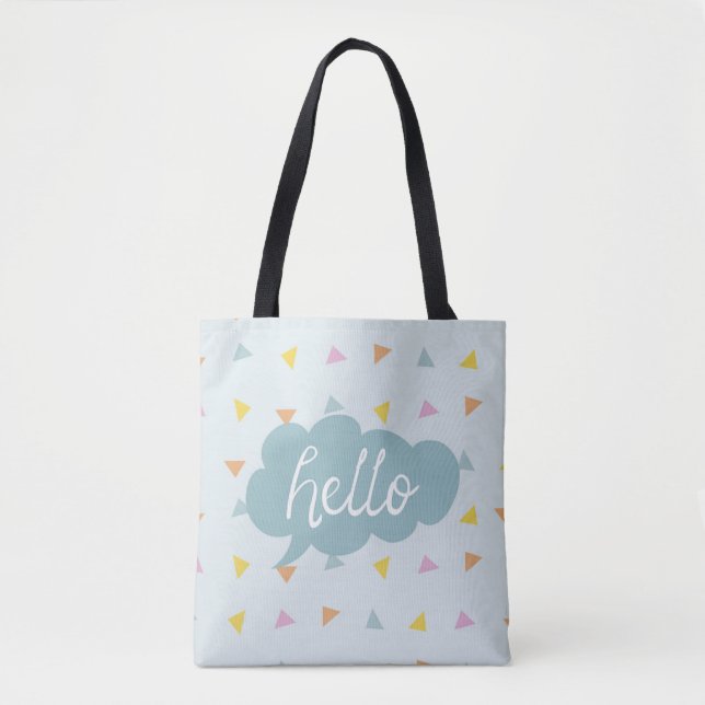 Bolsa Tote Pastel Bonito Alô (Frente)