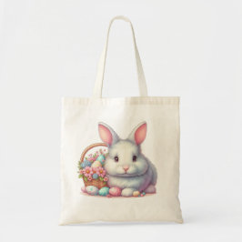Bolsa Tote Pastel Coelho da Páscoa bonito