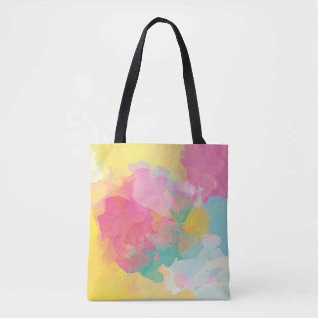 Bolsa Tote Pastel de Aquarelas (Frente)