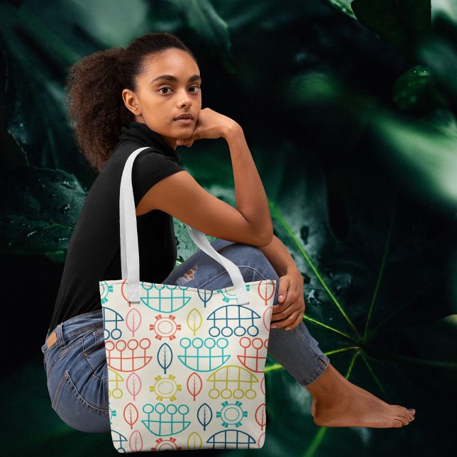 Bolsa Tote Pastel de estilo de vindima (Criador carregado)