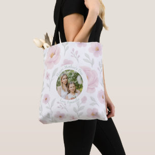 Bolsa Tote Pastel Flores&Foto - Dia de as mães personalizado