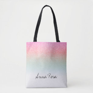 Bolsa Tote *~* Pastel Ombre - Cor-de-rosa