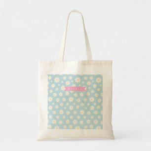 Bolsa Tote Pastel Personalizado Margarida Coquette Menina Fof