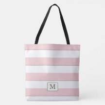 Pastel Red Stripes em qualquer monograma personali
